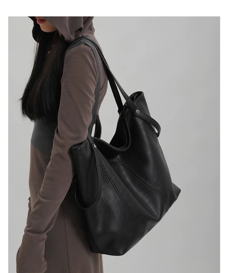 微信图片_20250224152409 Vegetable tanned top layer cowhide vintage messenger bag women's large capacity handbag autumn commuter crossbody bag - Image 1