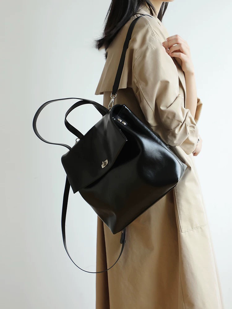 微信图片_20250224152445 Women's Genuine Leather Large-Capacity Tote/Handbag (2025 New Style) – Suitable as a Briefcase, Commuter Bag, or Shoulder Bag - Image 1